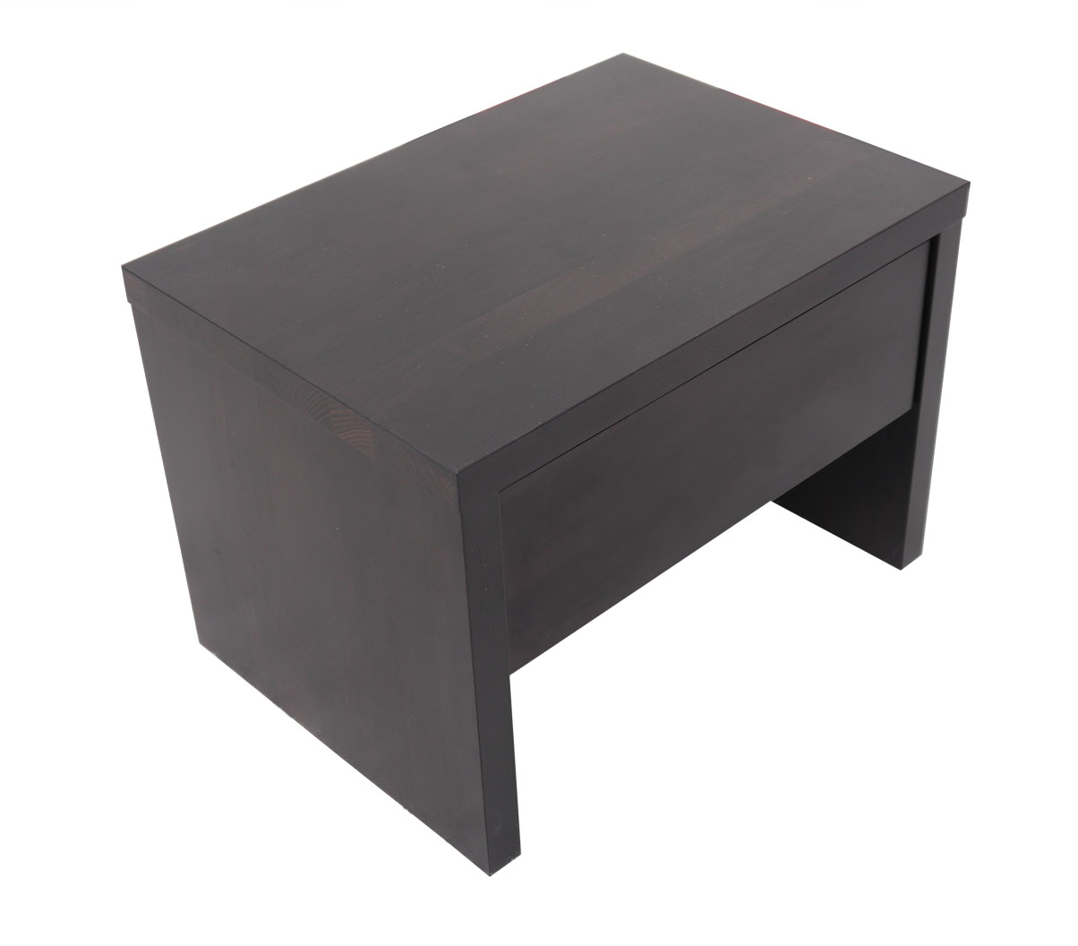  Nachttisch 50 x 36 cm Massivholz Kernbuche wenge mit Schublage und Ablage BEN