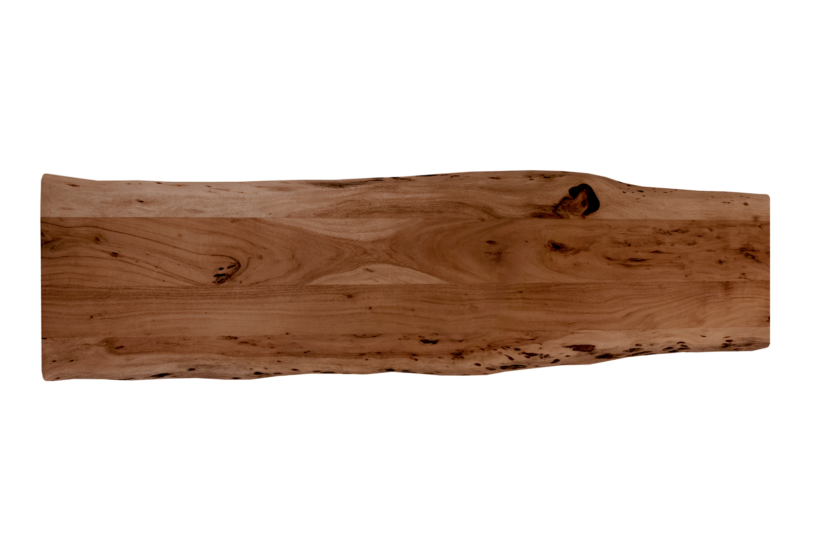  Tischplatte Baumkante Akazie Nuss 160 x 40 cm CURTIS