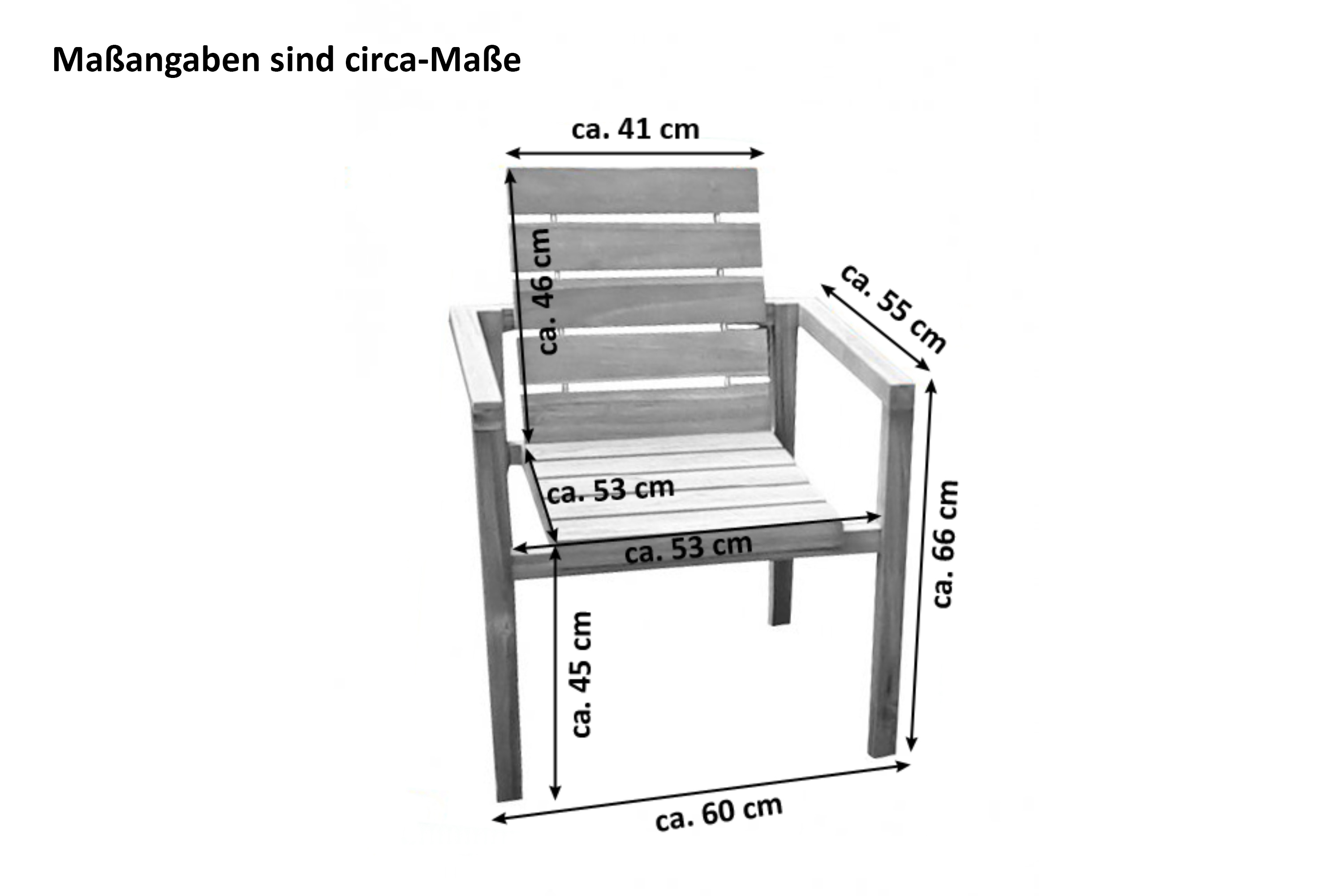 Gartengruppe 4tlg Gartentisch Teak 180 x 100 cm mit Gartenbank & 2 Stühlen FREETOWN