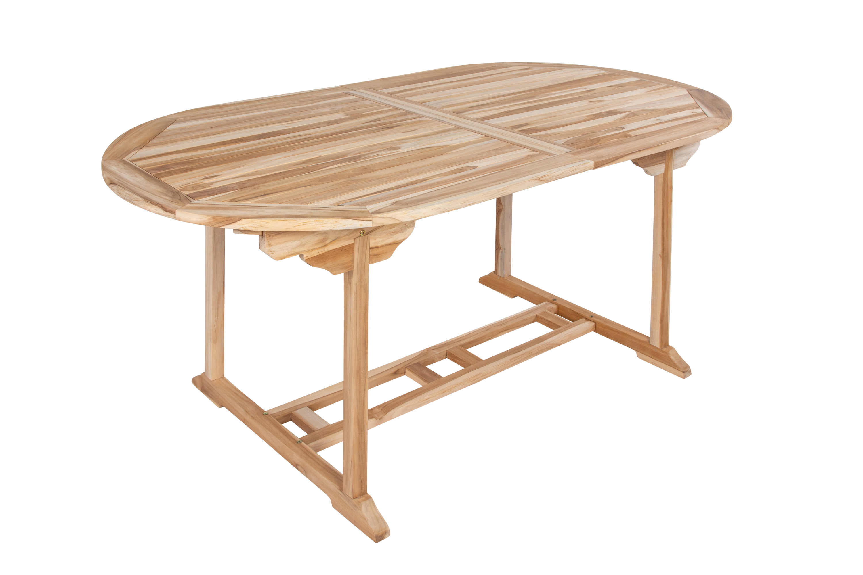 TEAK Gartentisch ausziehbar Teakholz 180 - 240 cm ARUBA