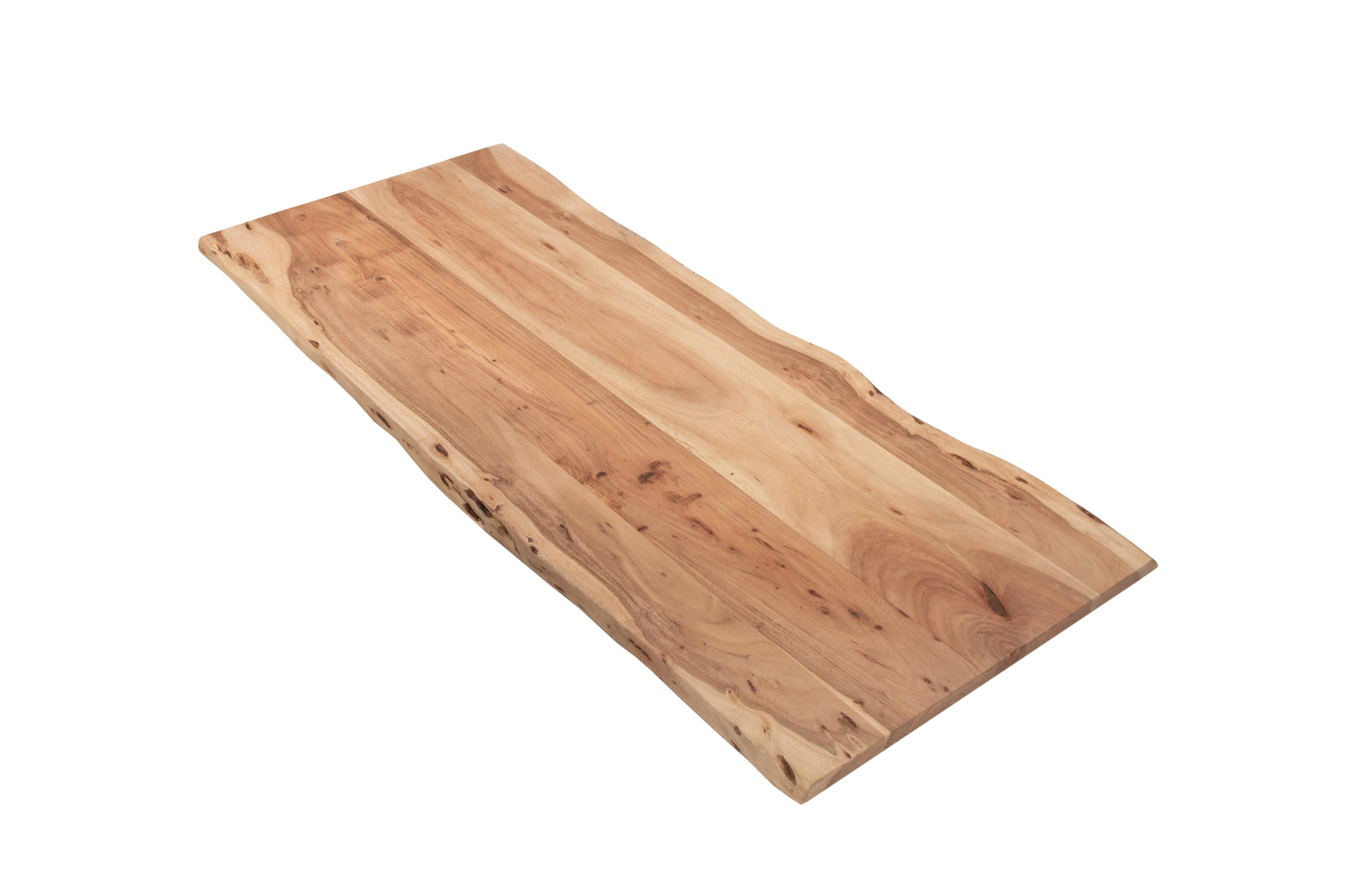  Tischplatte Baumkante Akazie Natur 140 x 60 cm CURT