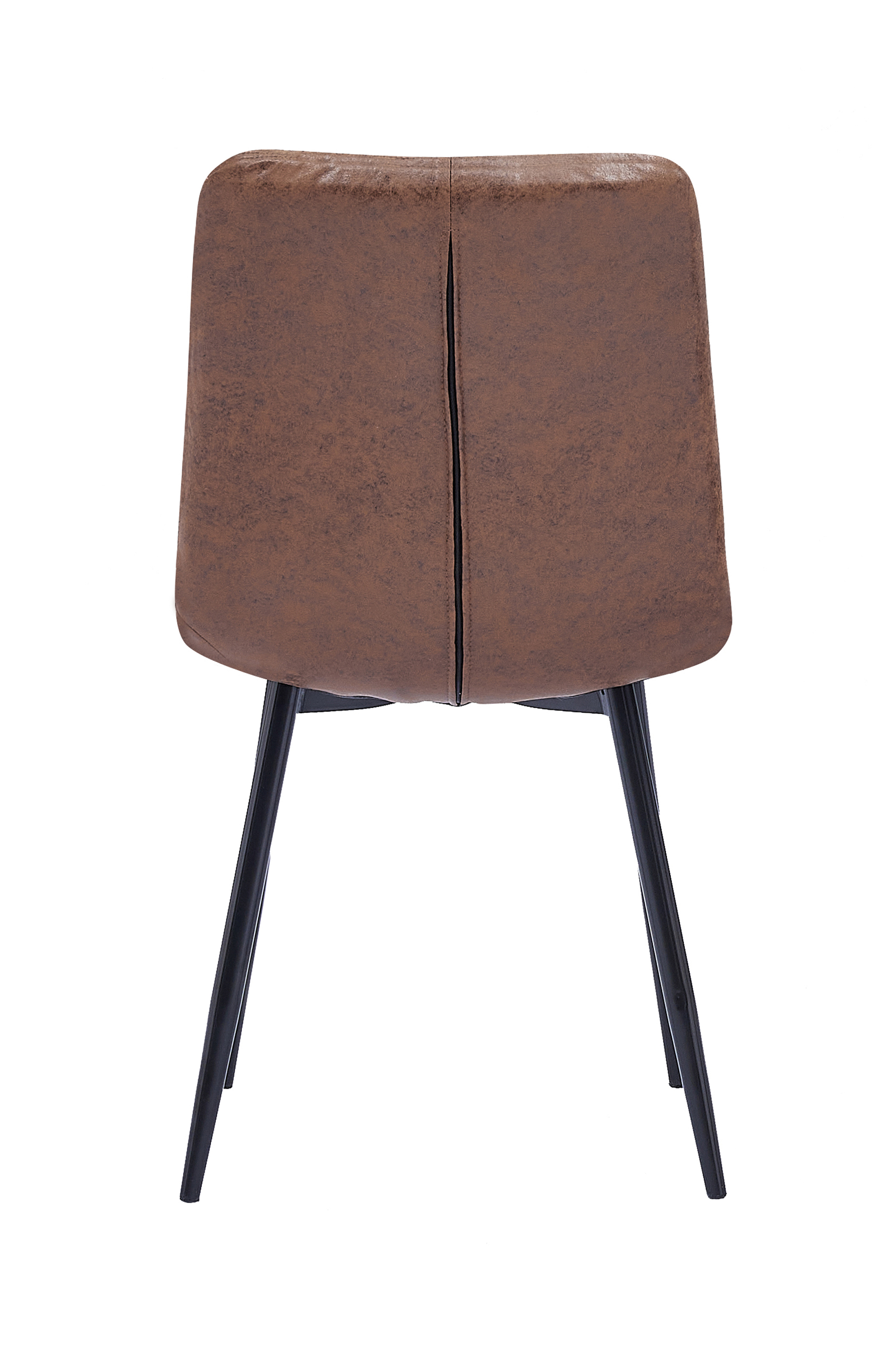 Esszimmerstuhl Schalenstuhl Wildlederoptik Metallfüße schwarz LISA