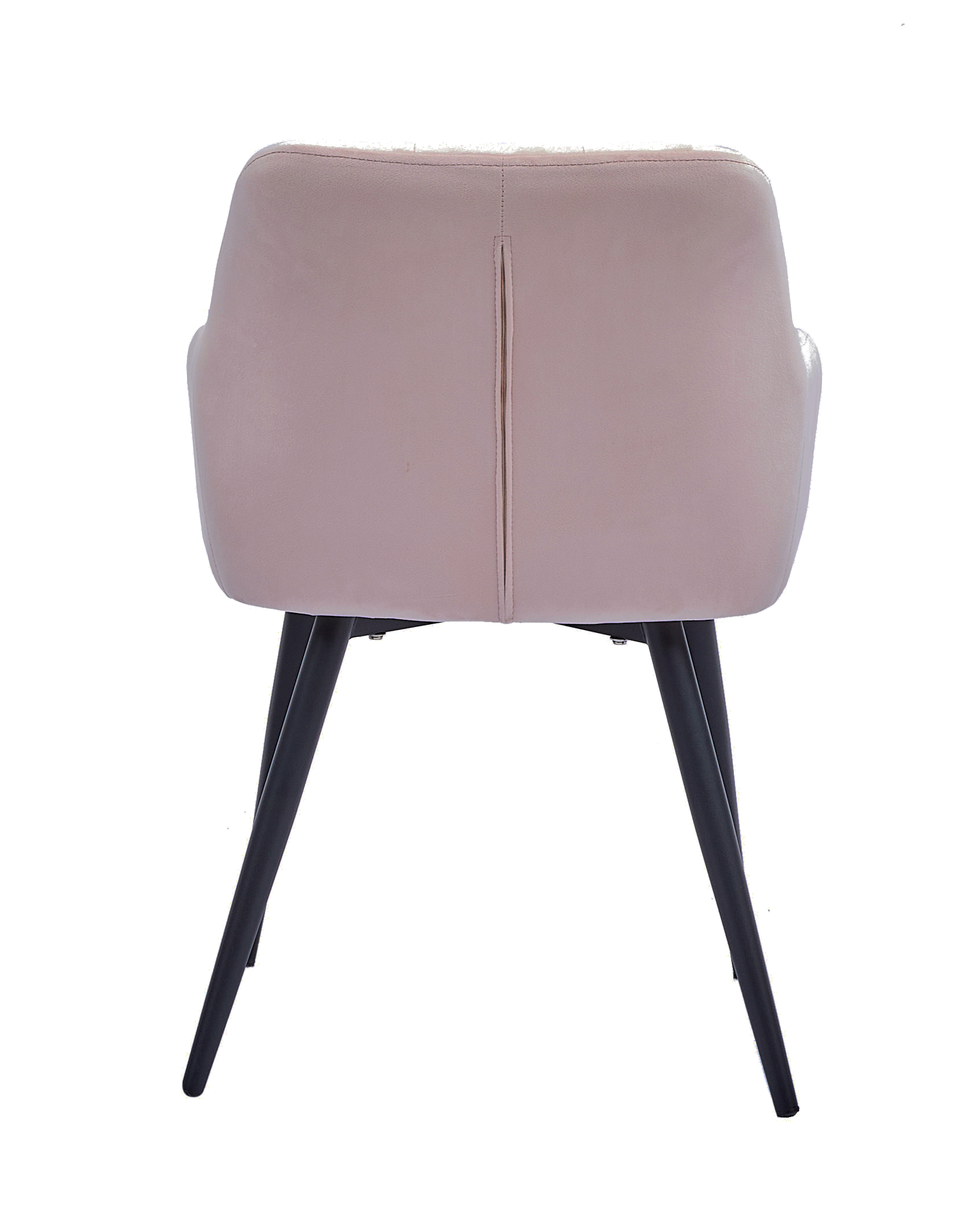  Esszimmer Armlehnstuhl Samt rosa schwarz Metallbeine LARS