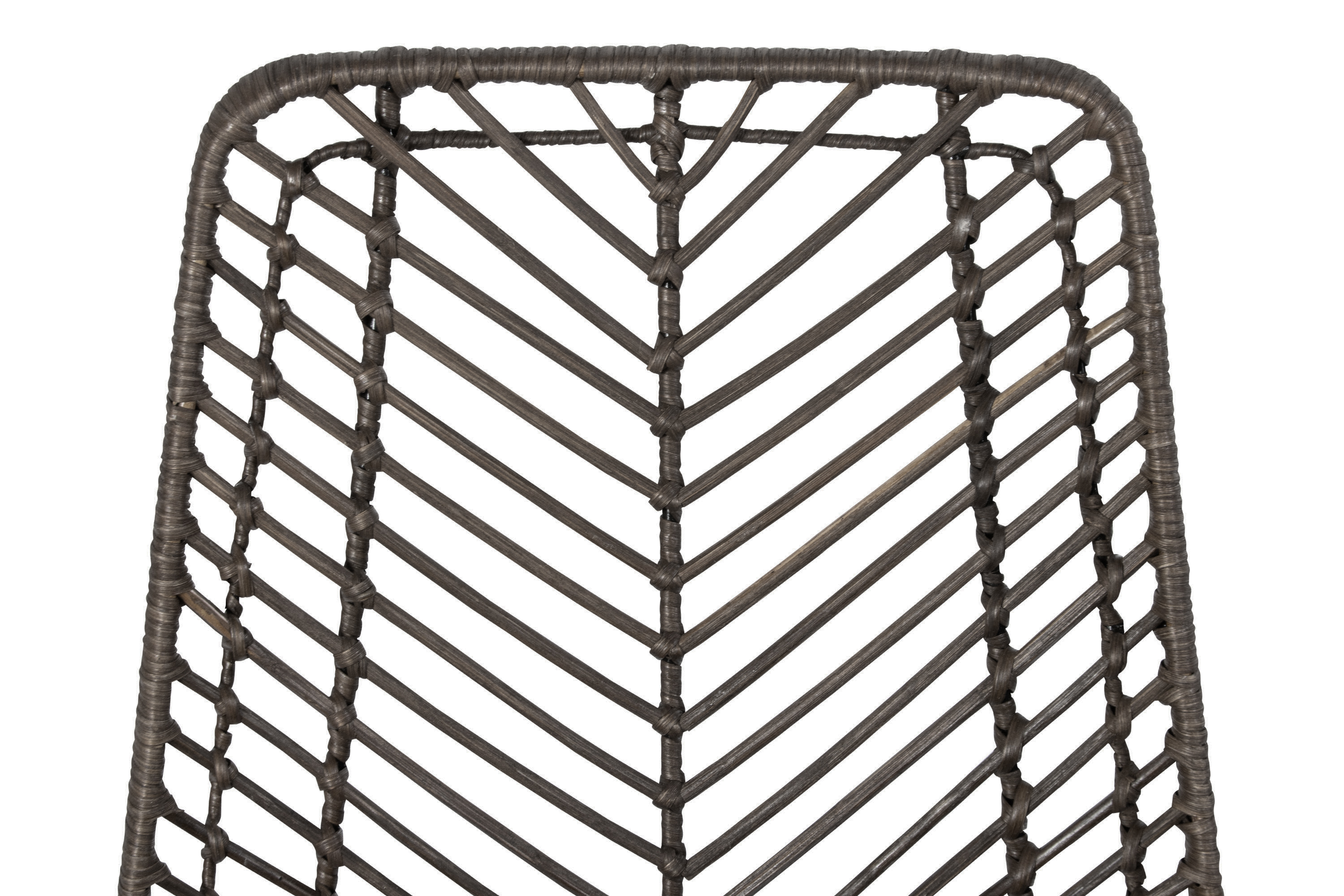Esszimmerstuhl Rattanstuhl Farbe anthrazit inkl. Sitzkissen KAIRO