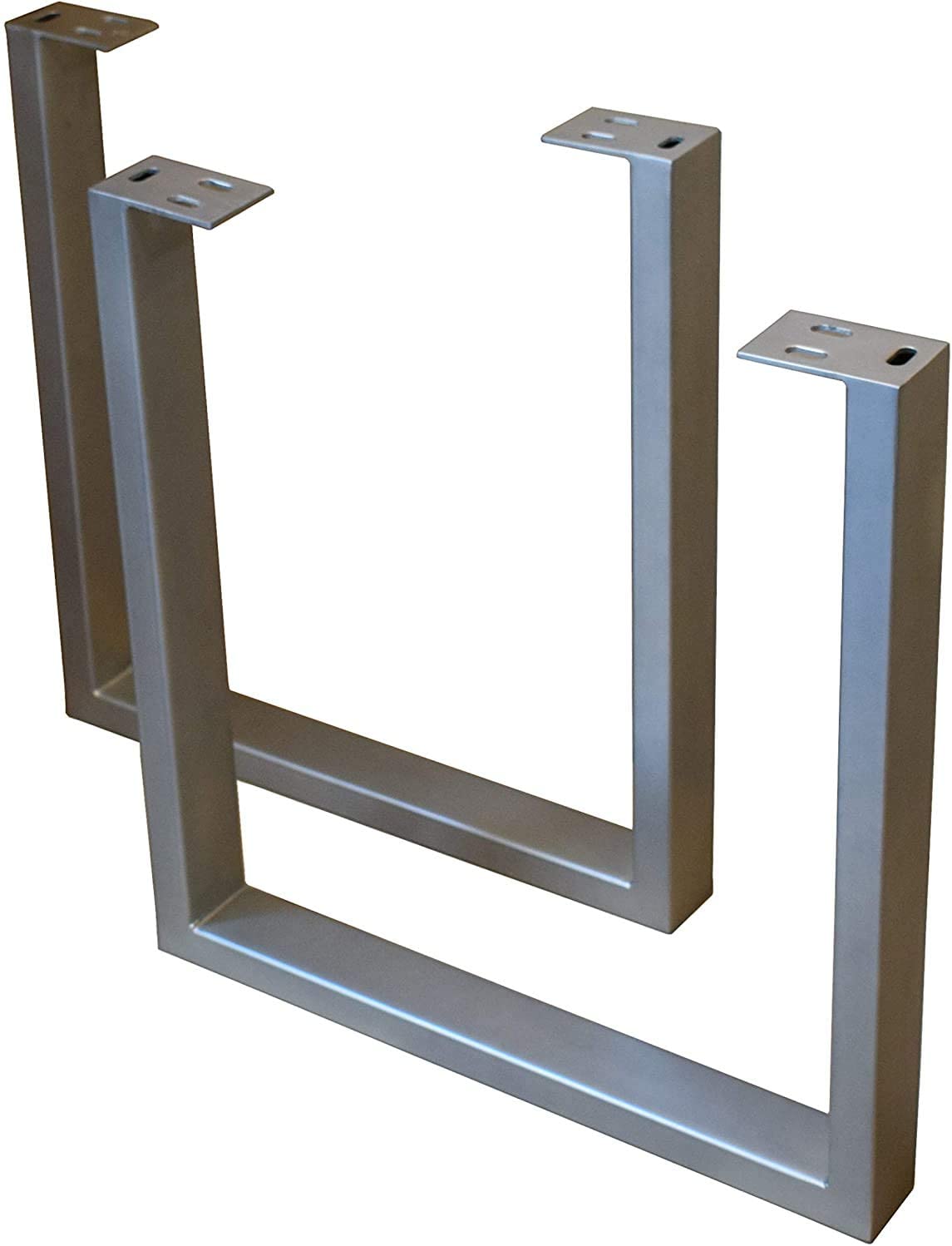  Baumkante Schreibtisch massiv Akazie natur 120x80 silber PALMA