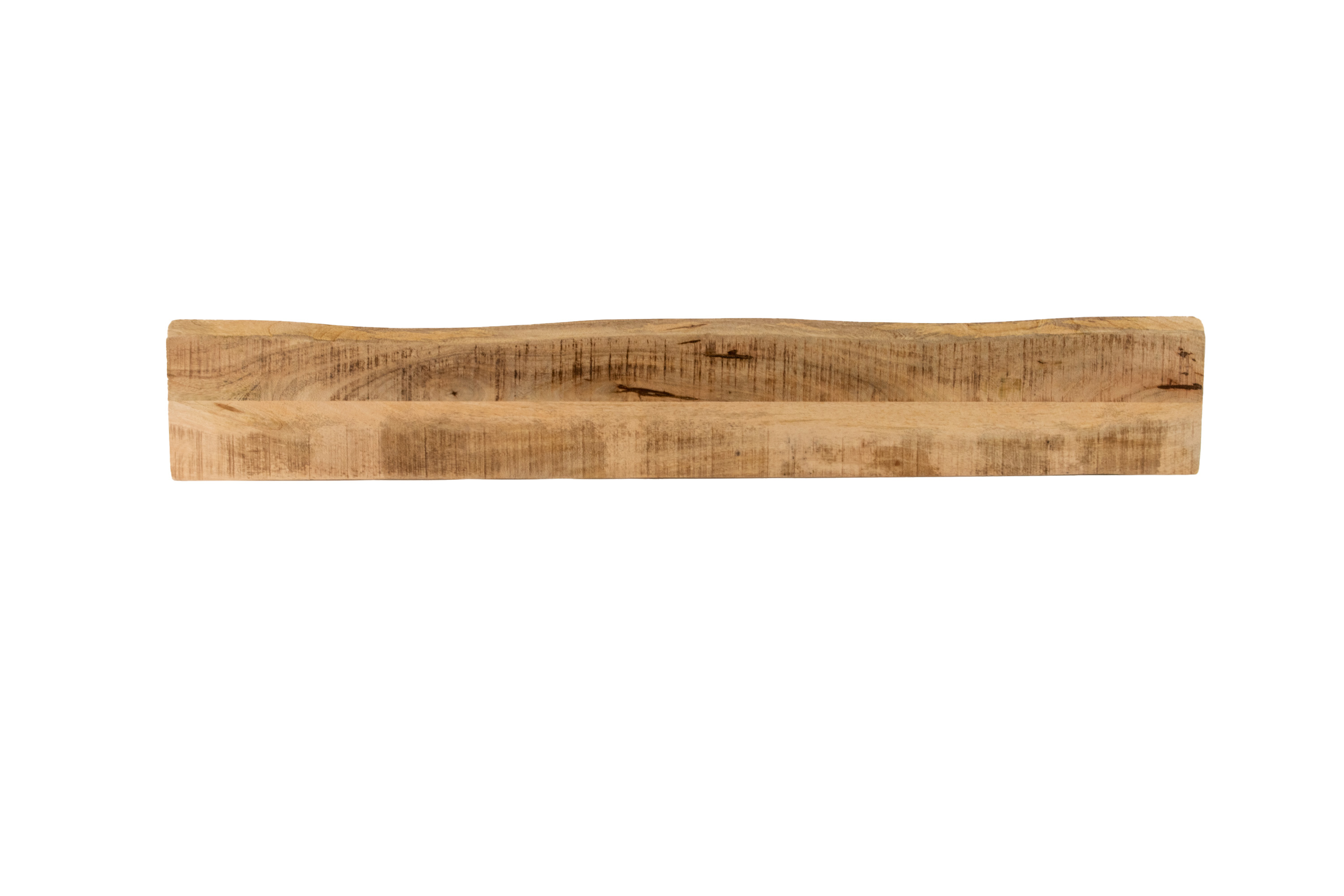 Steckboard mit Baumkante Wandregal Mango rough lackiert 130 x 20 Amanda