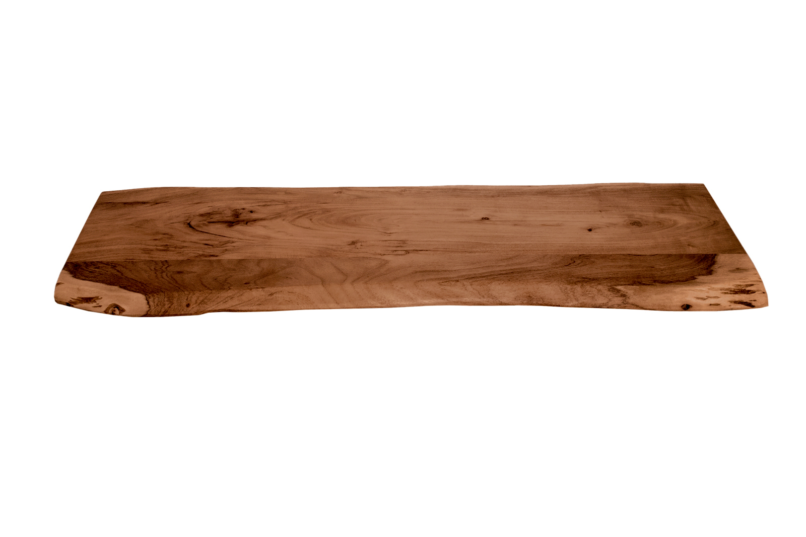  Tischplatte Baumkante Akazie Nuss 120 x 40 cm CURTIS