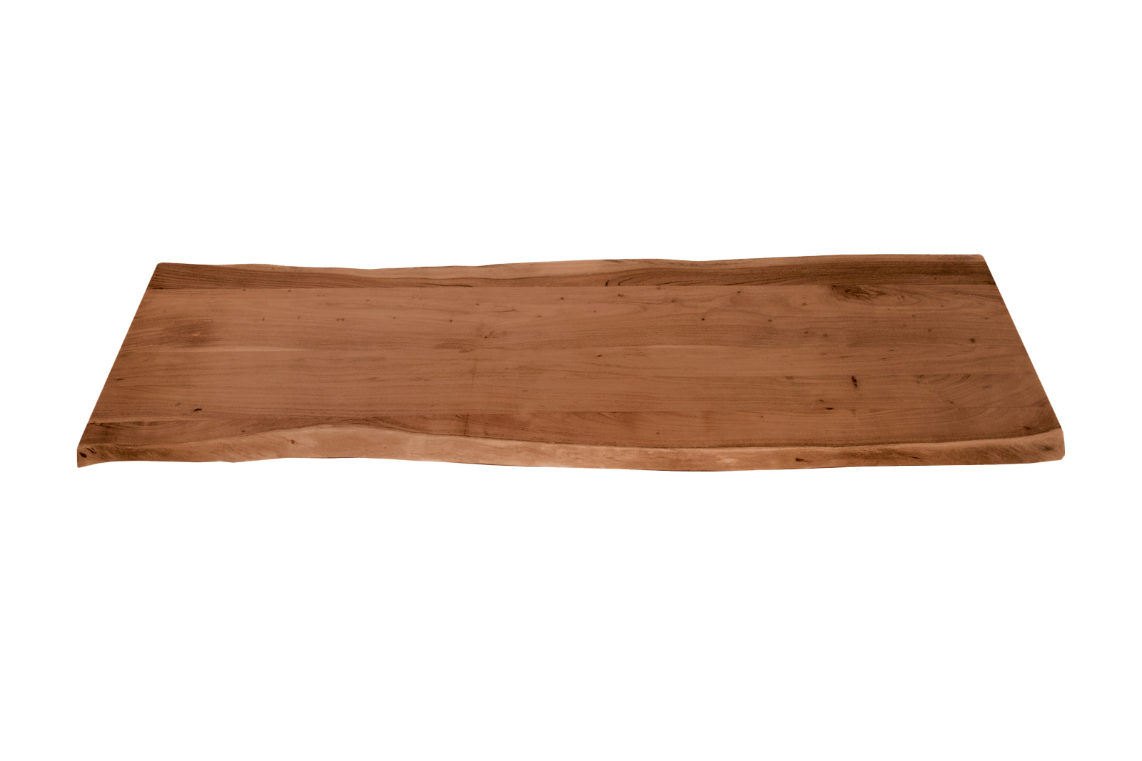 Tischplatte Baumkante Akazie Nuss 200 x 60 cm CURT