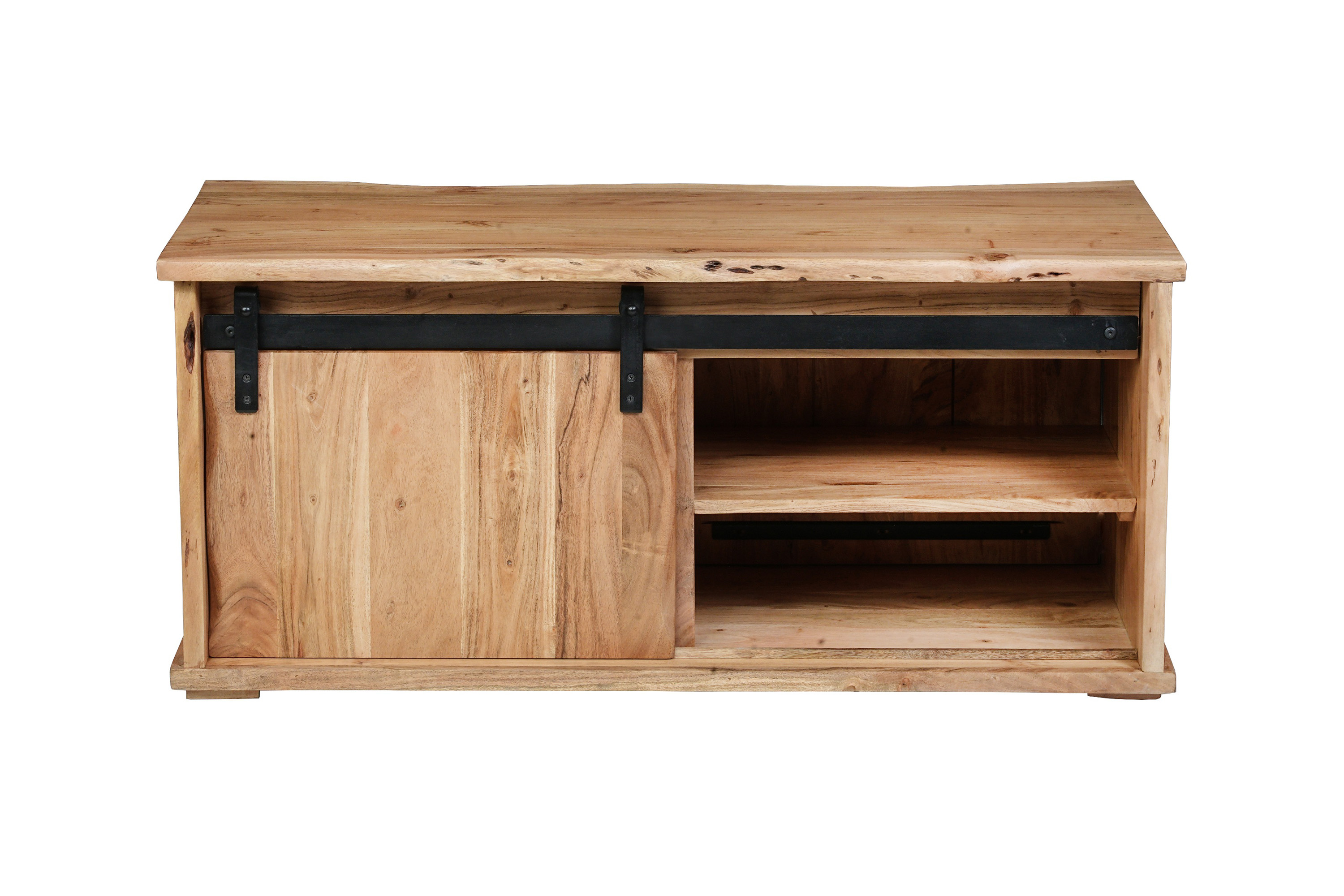 Couchtisch Baumkante 110 x 45 x 50 cm Akazienholt massiv naturfarben LIAN I