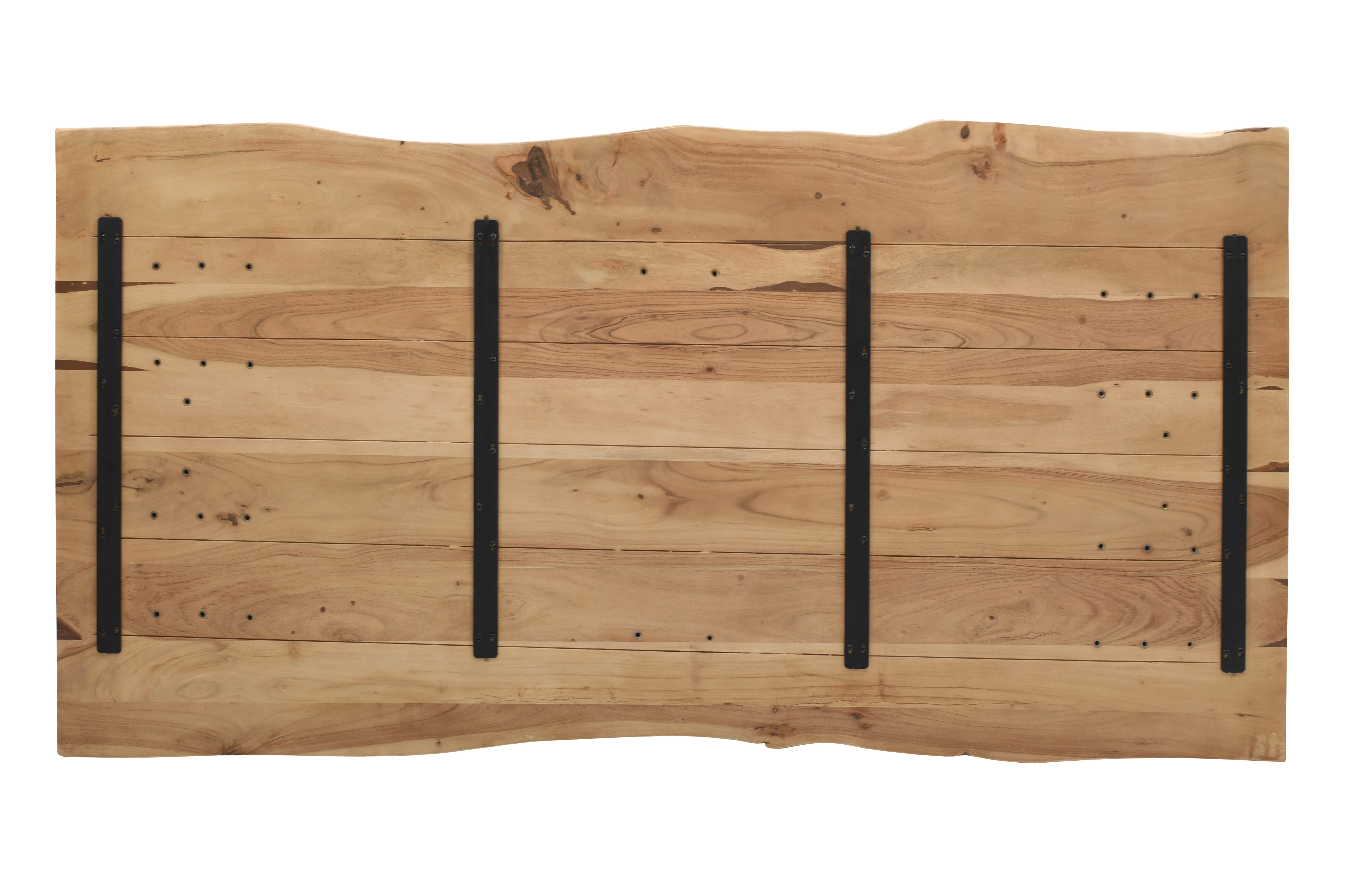 Tischplatte Baumkante Akazie eichefarben 140 x 80 cm NOAH