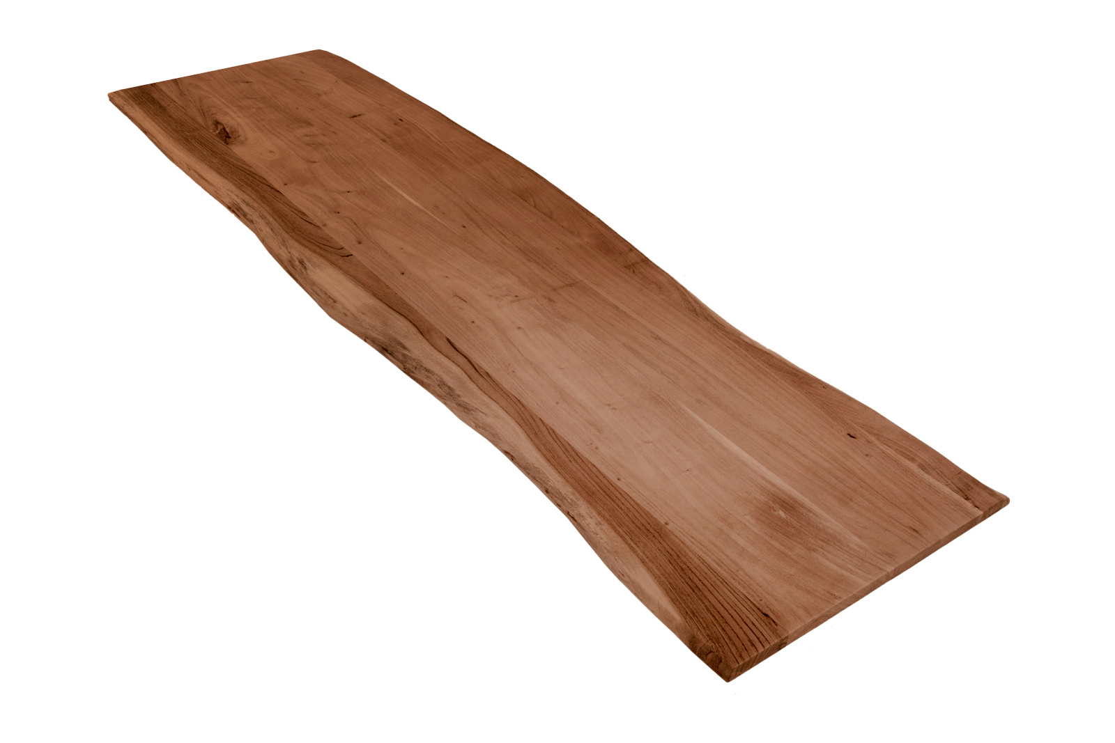  Tischplatte Baumkante Akazie Nuss 200 x 60 cm CURT