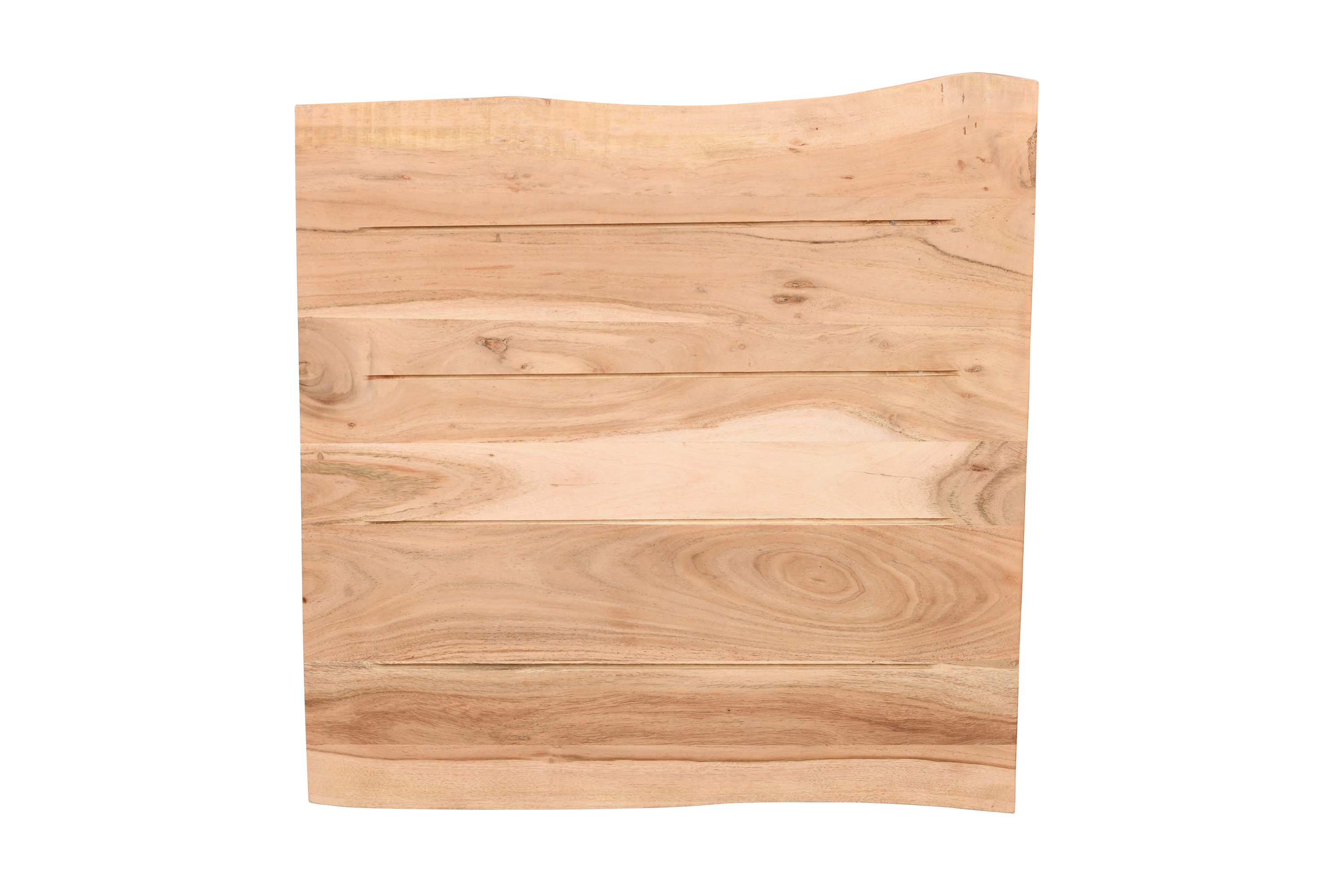Tischplatte Baumkante Akazie natur 60 x 60 cm Brasileiro