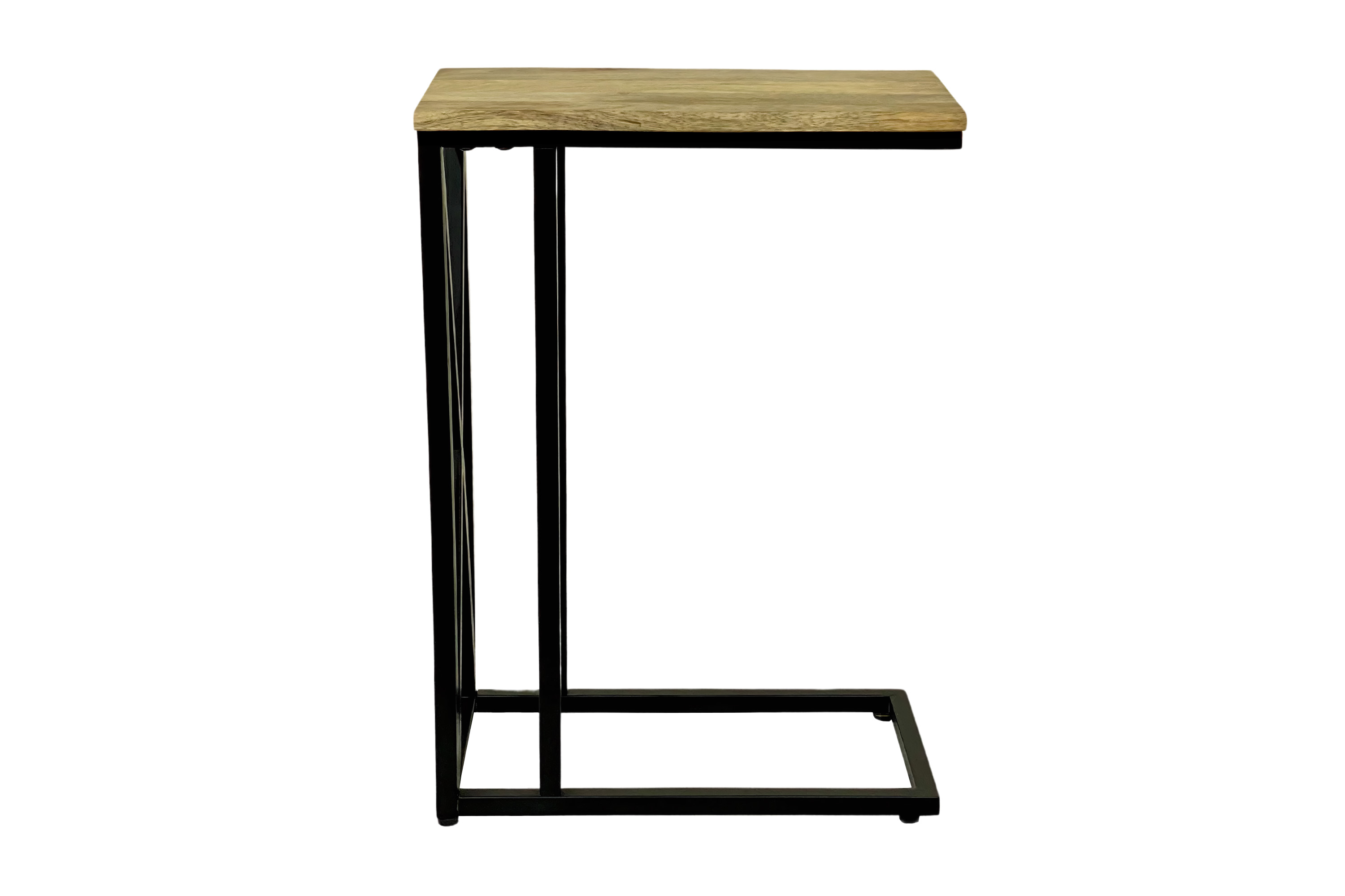 Beistelltisch Laptoptisch massiv Mango 47,5x27x67,5 cm schwarz GRANADA
